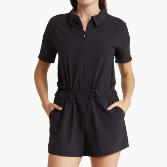 Z by Zella Take a Hike Utility Romper Athletic Athleisure Travel Day - Picture 1 of 14